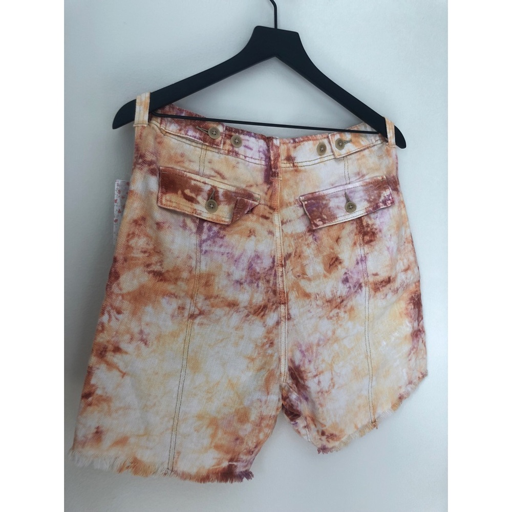 free people • tie dye shorts - Picture 4 of 4